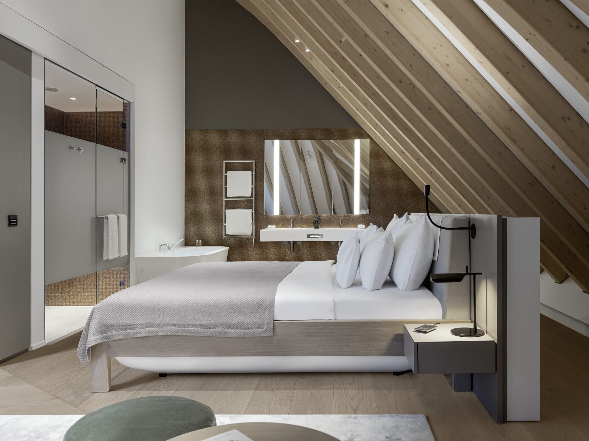 Schlafzimmer im Lanserhof Sylt